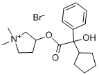 (1,1-Dimethyl-2,3,4,5-tetrahydropyrrol-3-yl) 2-cyclopentyl-2-hydroxy-2-phenyl-acetate bromide(596-51-0)